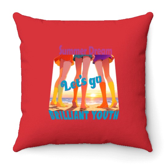 Summer dream Throw Pillows