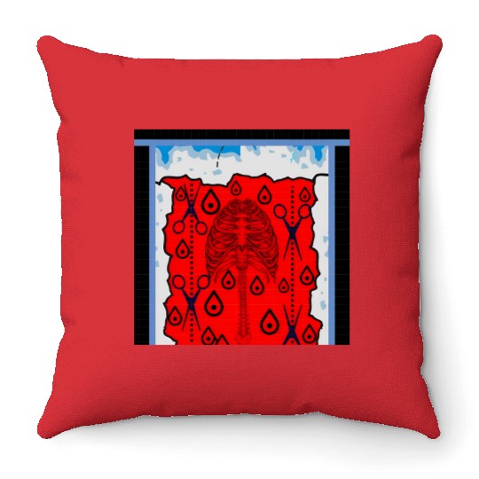BoneCut Throw Pillows
