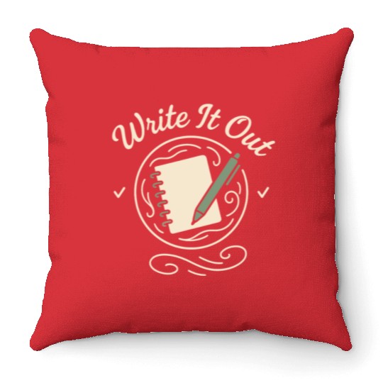 Journaling Aesthetic Creative Planner Life Writing Throw Pillows