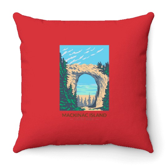 Mackinac Island Throw Pillows