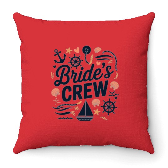 Bride’s Crew - Bachelorette party 2025 Throw Pillows