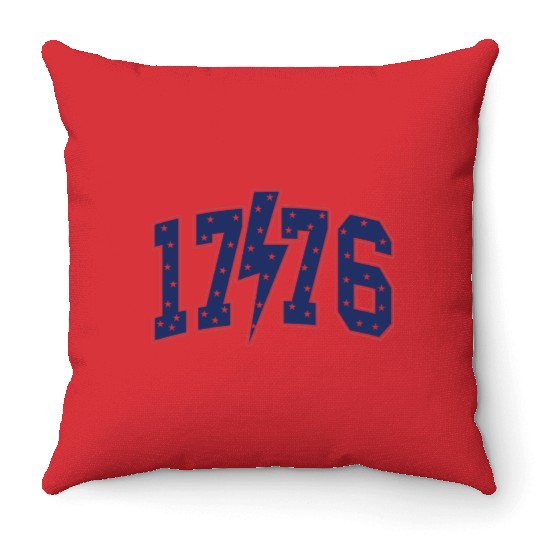1776 4th of July Throw Pillows