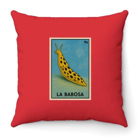 LA BABOSA - THE SLUG - LA LOTERÍA Throw Pillows