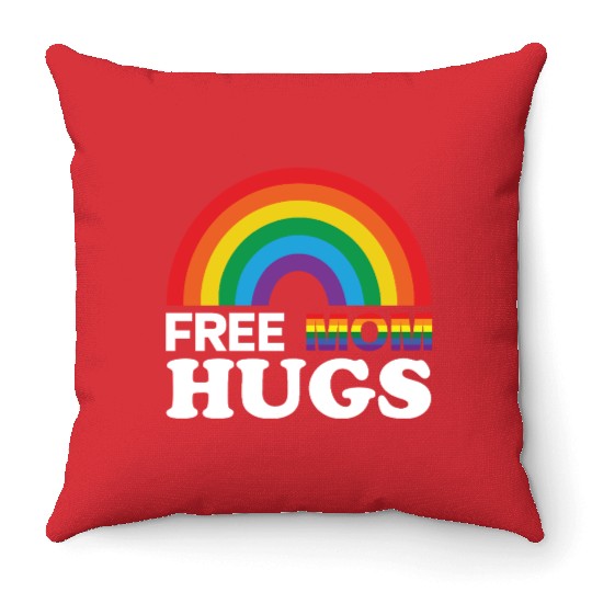 free mom hugs Throw Pillows