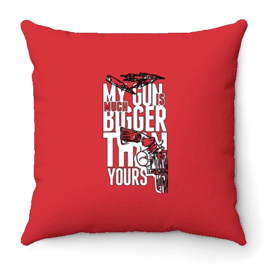 MY GUN Be For the Youth of the Street Throw Pillows
