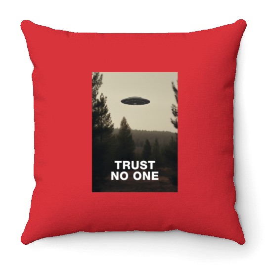 Trust No One/The X-Files poster, S01E24 1994 Throw Pillows