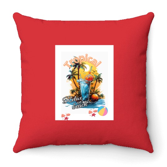 Tropical 20250615 113416 0000 Throw Pillows