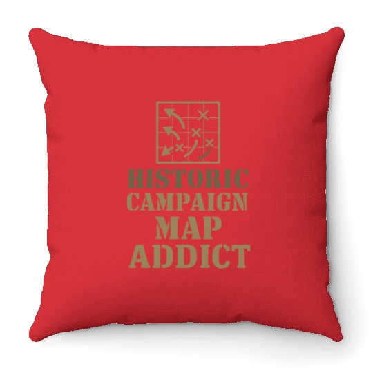Military Historian Battlefield Research War Throw Pillows