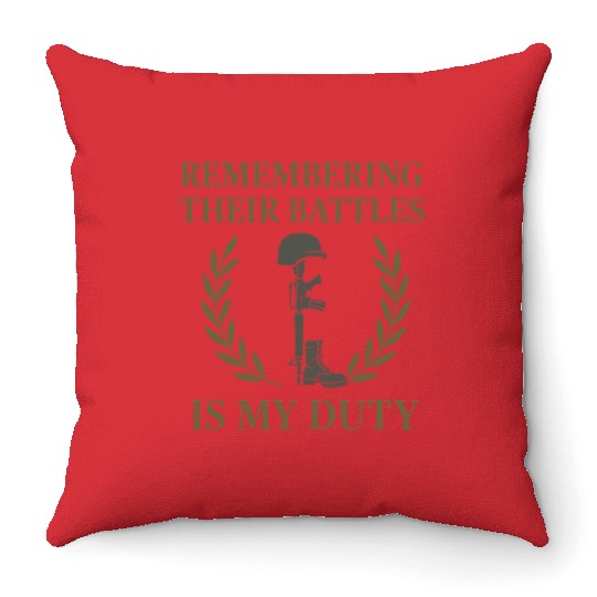 Military Historian Battlefield Research War Throw Pillows