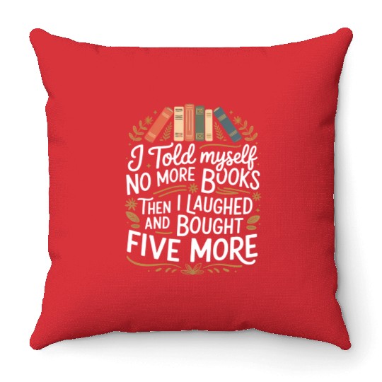 Book Lover For Bookworms And Librarian Throw Pillows