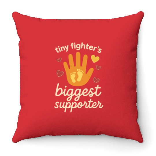 NICU Sibling Preemie Big Brother Big Sister Throw Pillows