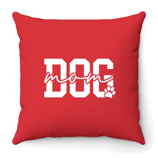 Dog Mom Cool Dog Moms Club Throw Pillows