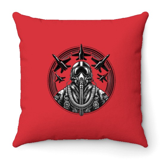 Jet Pilot - Air Force Throw Pillows
