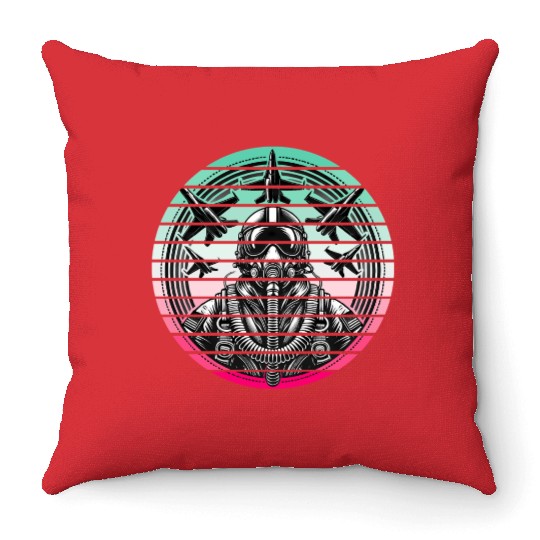 Jet Pilot - Air Force Throw Pillows