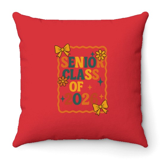 Senior Class of 2026 Back to School Throw Pillows