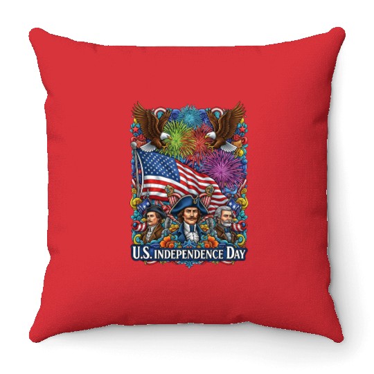 US independence day Throw Pillows