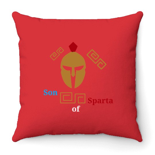 Son Of Sparta Throw Pillows