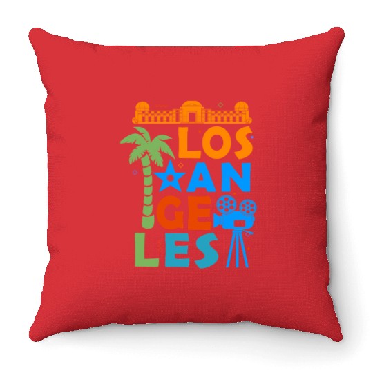 Los Angeles California Men Women Hollywood Throw Pillows