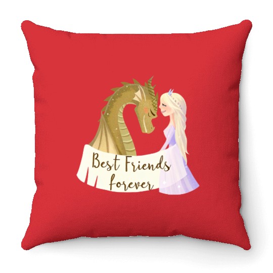 Twilight & Sparkles - Unlikely Besties Throw Pillows