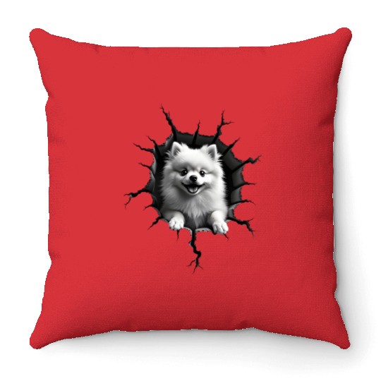 Pomeranian Pop-Out Throw Pillows