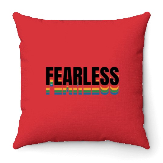fearless– Minimal Streetwear Throw Pillows