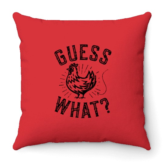 Chicken Butt Throw Pillows