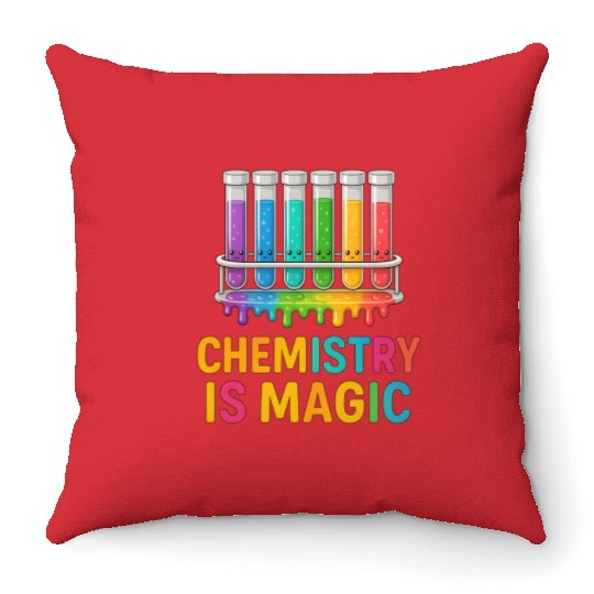 Chemistry Is Magic Throw Pillows