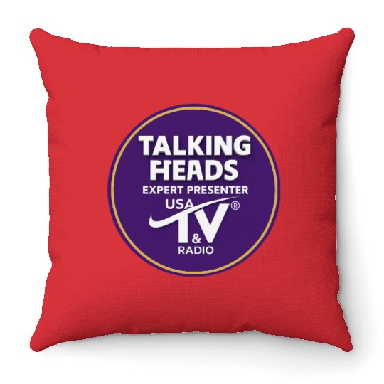 Talking Heads – Expert Presenter Series Throw Pillows