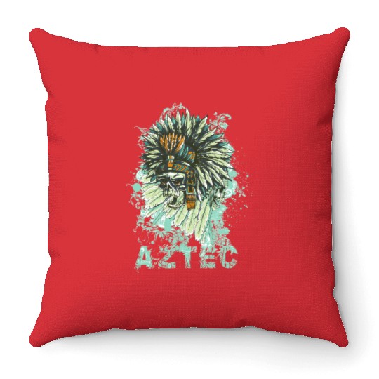 Aztec Warrior Spirit Throw Pillows
