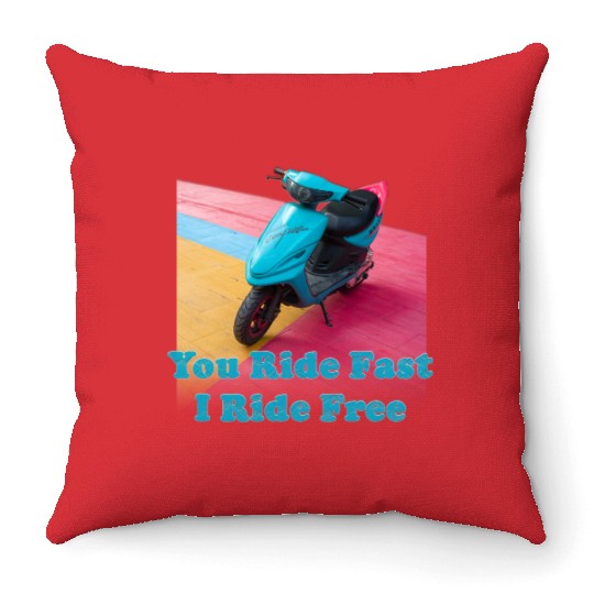 Ride Free Throw Pillows