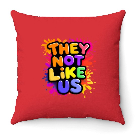 They Not Like Us Throw Pillows