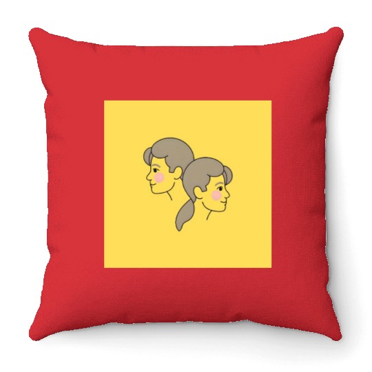 Serenity Star Signs - Gemini Throw Pillows
