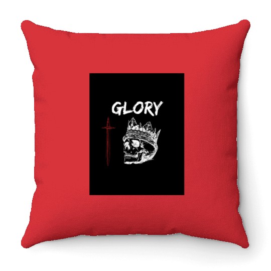 Glory and Death Throw Pillows