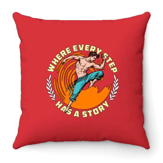 Dance Teacher Where Every Step Has Choreography Throw Pillows
