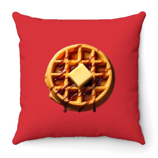 Waffle Funny Lazy Easy Halloween Costume Throw Pillows