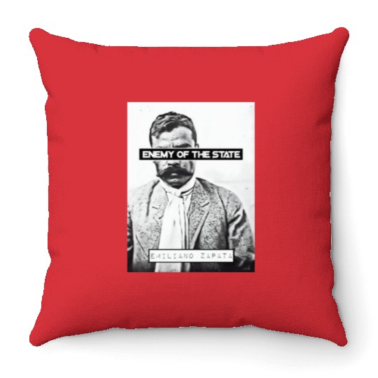 Emiliano Zapata (EOTS) (B&W) Throw Pillows