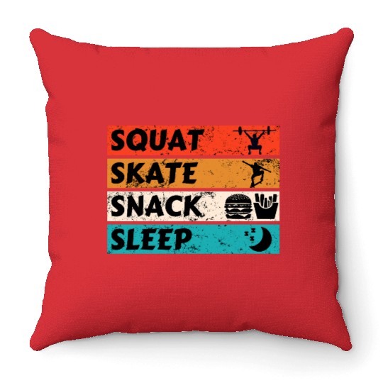 Bold Motivational Lifestyle Poster Throw Pillows