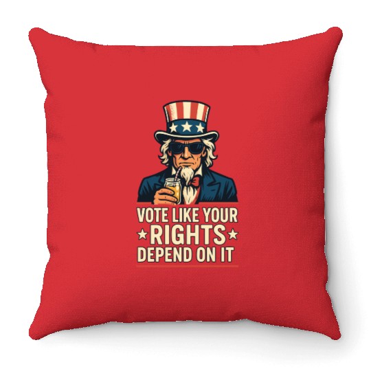 Vote Like It Matters - Democracy Defender Throw Pillows