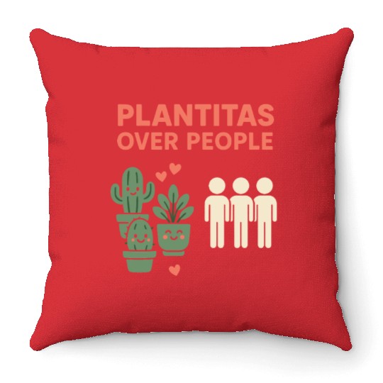 Plantita Latina Plant Mom Plantita Life Hispanic Throw Pillows