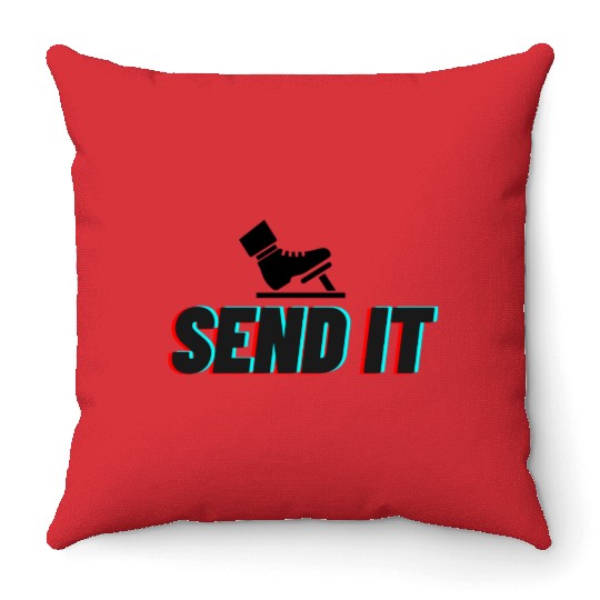 Send It Street Racing Throw Pillows