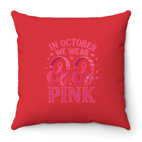 911 Dispatcher Awareness Throw Pillows