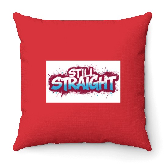 Still Straight American Patriotic Throw Pillows
