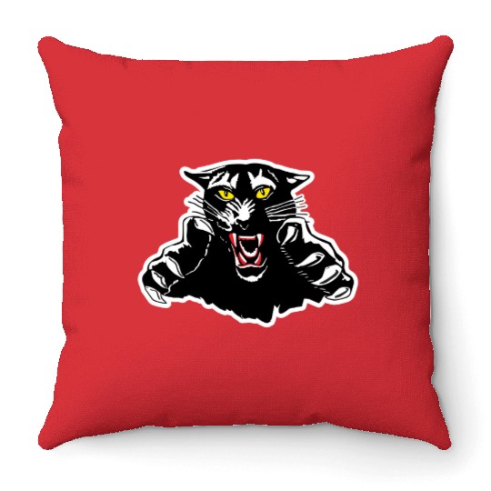 Black Panther Claw Design Throw Pillows
