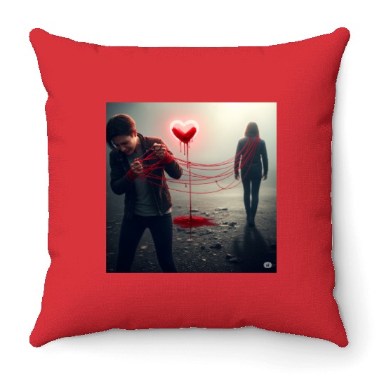 The Bleeding Heart Throw Pillows