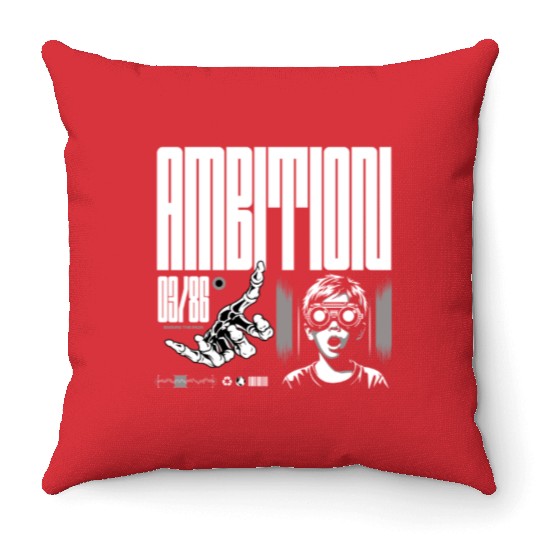 Retro Comic Youth Illustration Throw Pillows