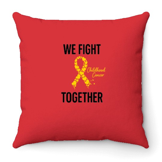 American Warrior of Strength & Awareness Throw Pillows