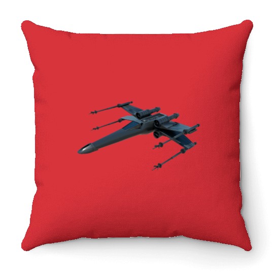 Stealth Fighter Jet Design Throw Pillows