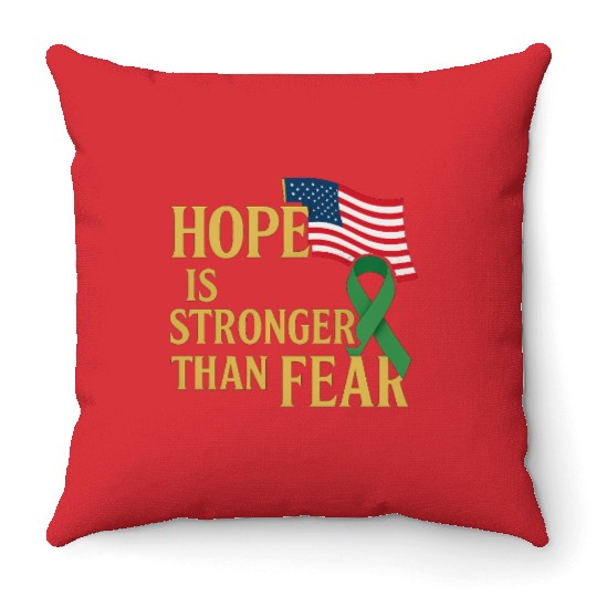 Childhood Cancer Awareness Throw Pillows