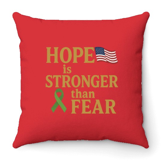Childhood Cancer Awareness Throw Pillows
