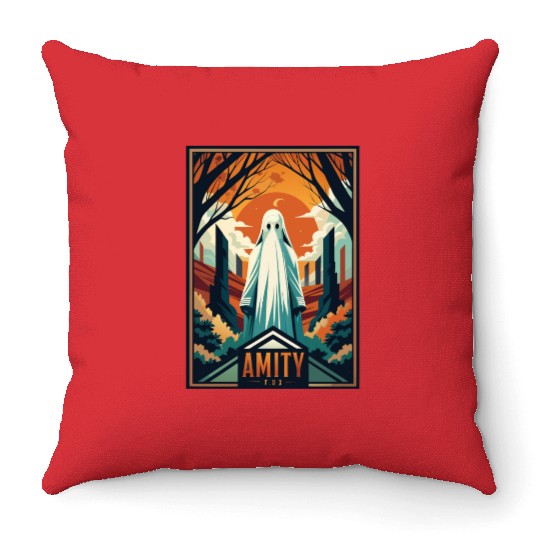 Silent Spirit Forest Scene Amity  Throw Pillows